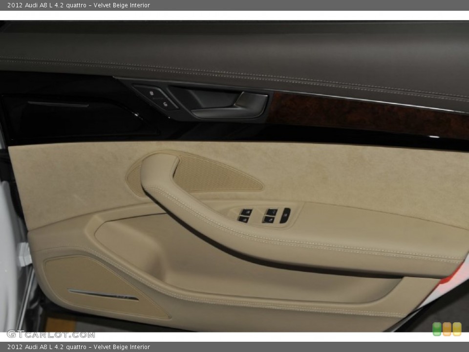 Velvet Beige Interior Door Panel for the 2012 Audi A8 L 4.2 quattro #53813071