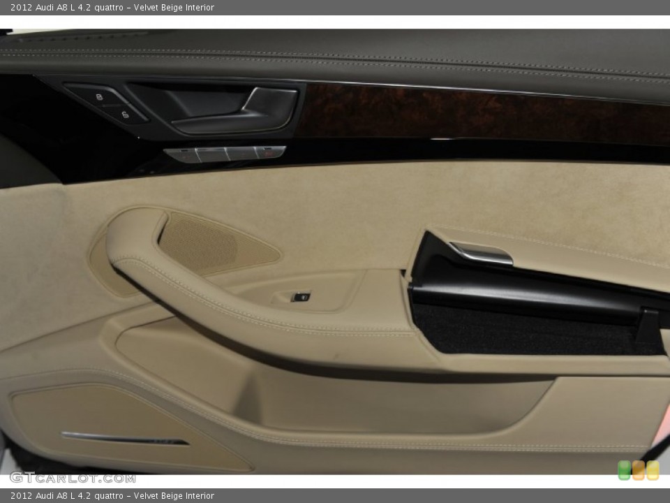 Velvet Beige Interior Door Panel for the 2012 Audi A8 L 4.2 quattro #53813083