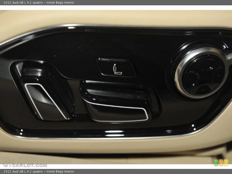 Velvet Beige Interior Controls for the 2012 Audi A8 L 4.2 quattro #53813107