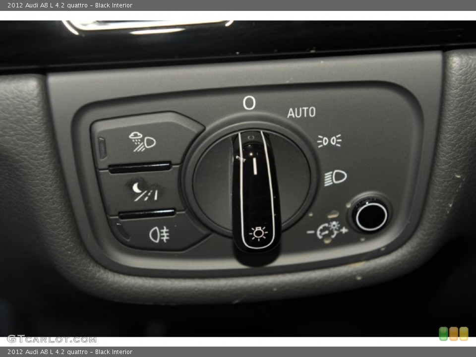 Black Interior Controls for the 2012 Audi A8 L 4.2 quattro #53813305