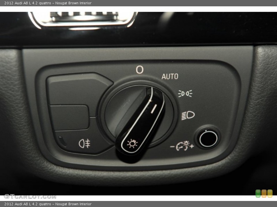 Nougat Brown Interior Controls for the 2012 Audi A8 L 4.2 quattro #53814130