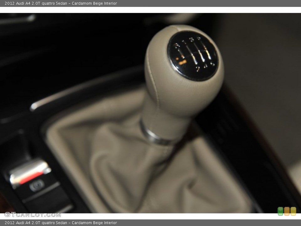 Cardamom Beige Interior Transmission for the 2012 Audi A4 2.0T quattro Sedan #53814349