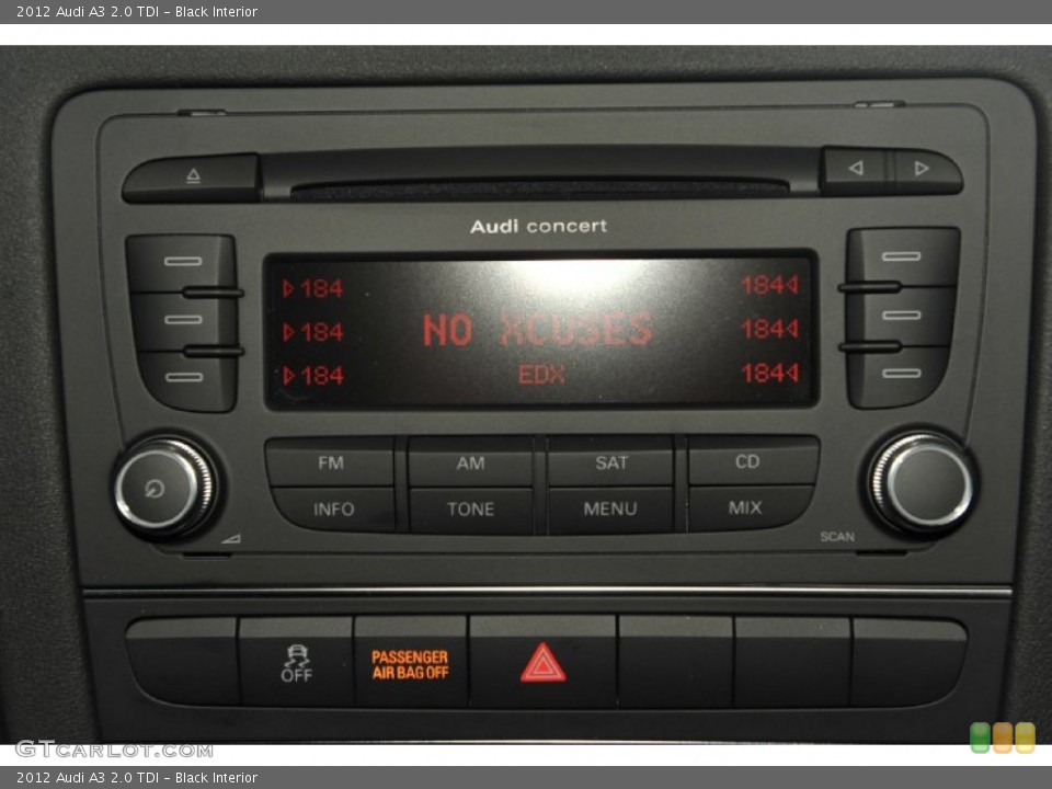Black Interior Audio System for the 2012 Audi A3 2.0 TDI #53814895