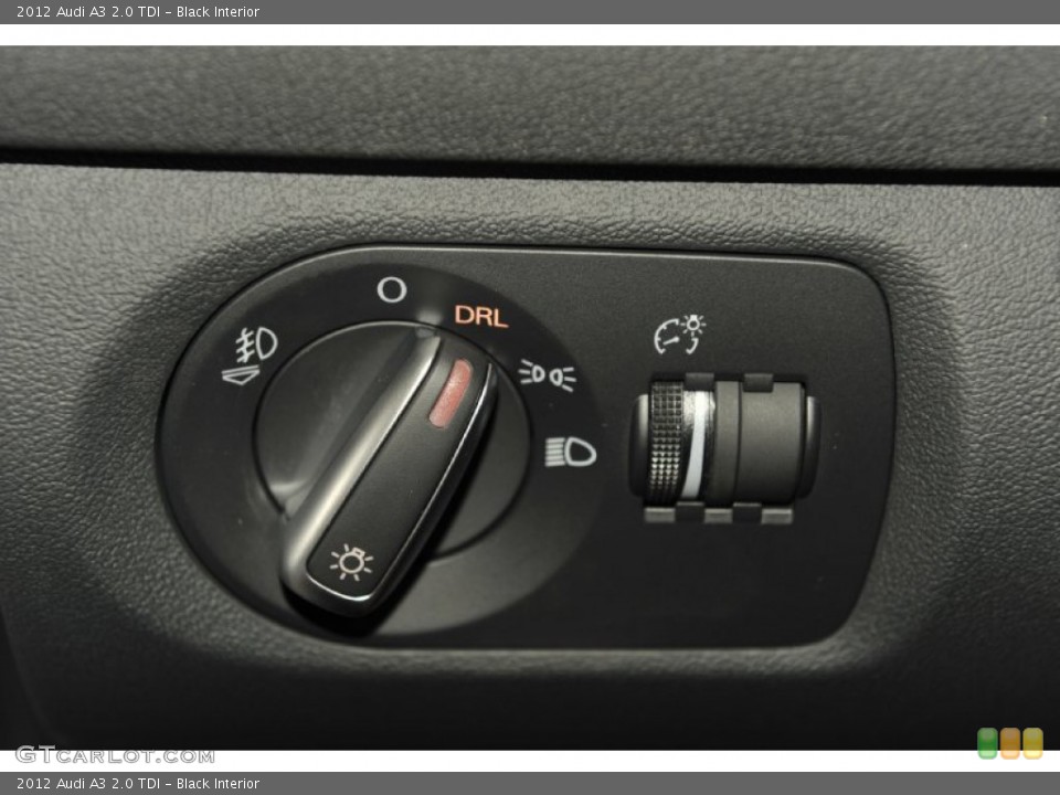Black Interior Controls for the 2012 Audi A3 2.0 TDI #53814910