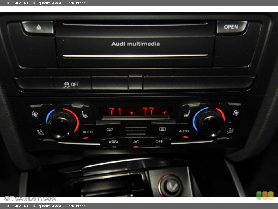 Black Interior Controls for the 2012 Audi A4 2.0T quattro Avant #53815150