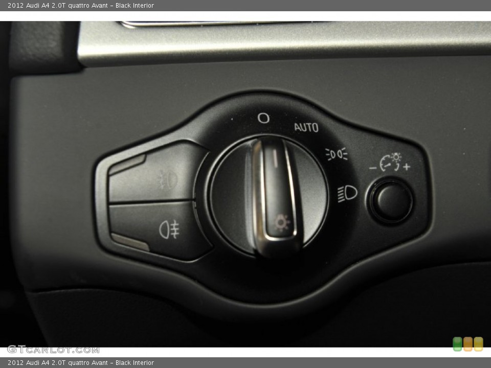 Black Interior Controls for the 2012 Audi A4 2.0T quattro Avant #53815210