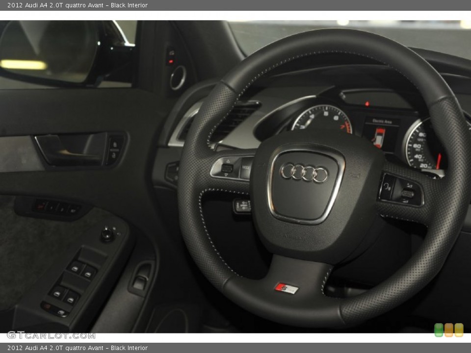 Black Interior Steering Wheel for the 2012 Audi A4 2.0T quattro Avant #53815247