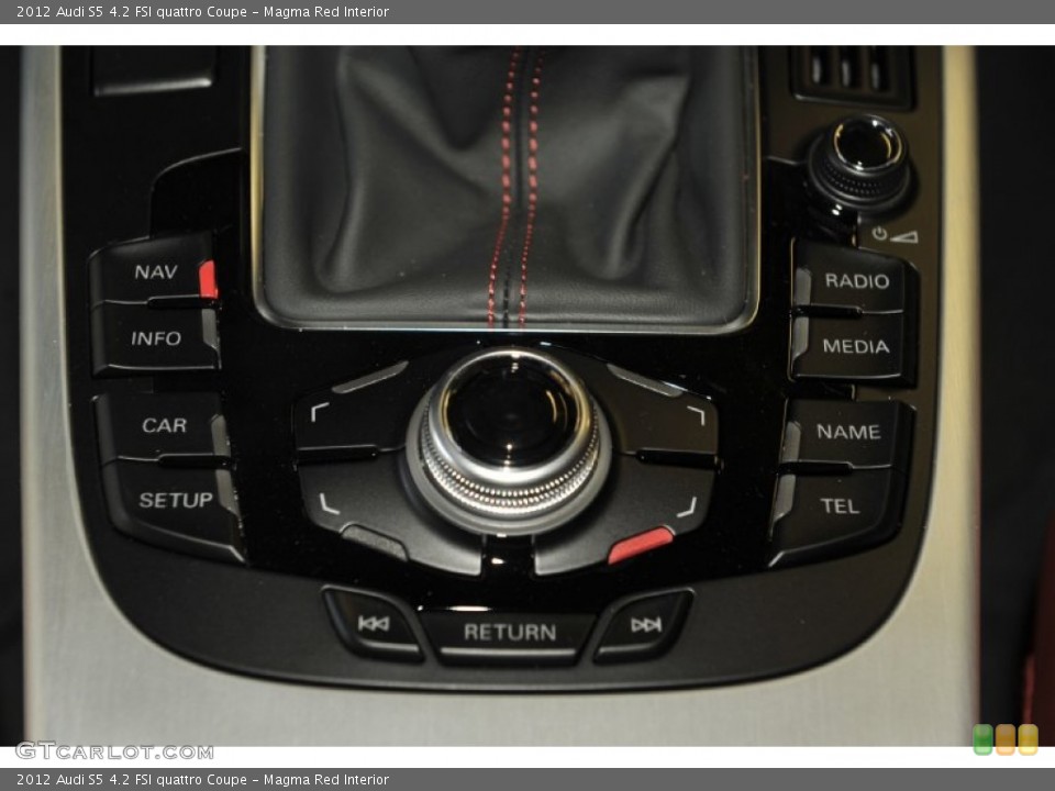 Magma Red Interior Controls for the 2012 Audi S5 4.2 FSI quattro Coupe #53815790