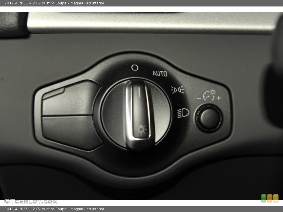 Magma Red Interior Controls for the 2012 Audi S5 4.2 FSI quattro Coupe #53815811