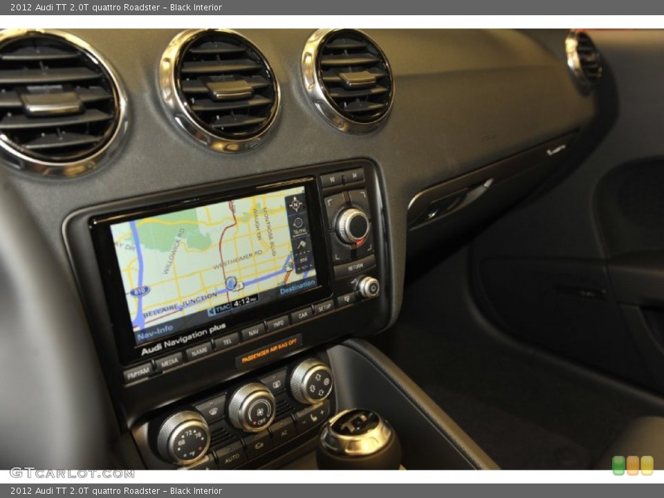 Black Interior Navigation for the 2012 Audi TT 2.0T quattro Roadster #53816015