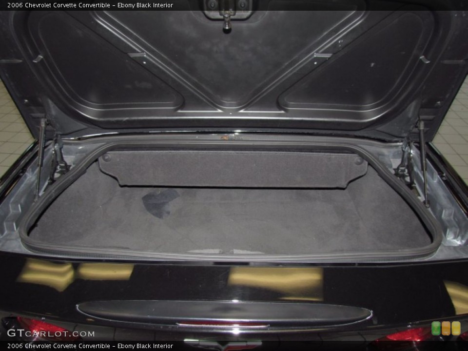 Ebony Black Interior Trunk for the 2006 Chevrolet Corvette Convertible #53817575