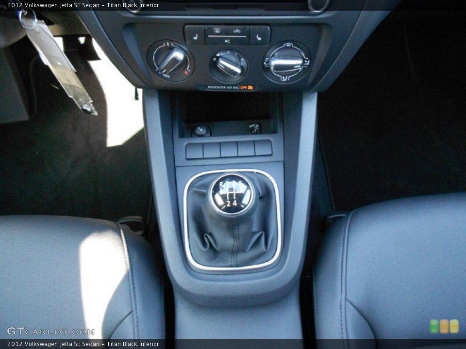 Titan Black Interior Transmission for the 2012 Volkswagen Jetta SE Sedan #53817932