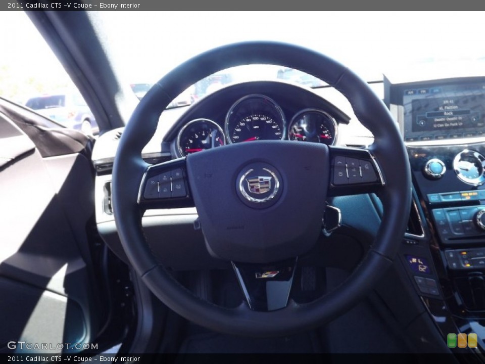 Ebony Interior Steering Wheel for the 2011 Cadillac CTS -V Coupe #53822357