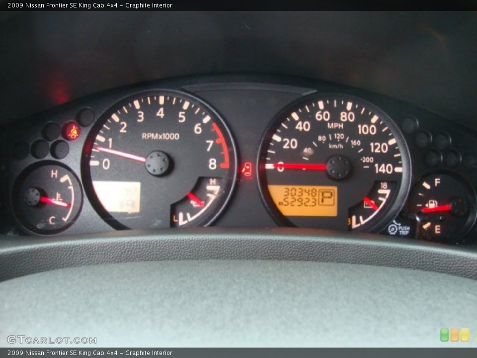Graphite Interior Gauges for the 2009 Nissan Frontier SE King Cab 4x4 #53829485