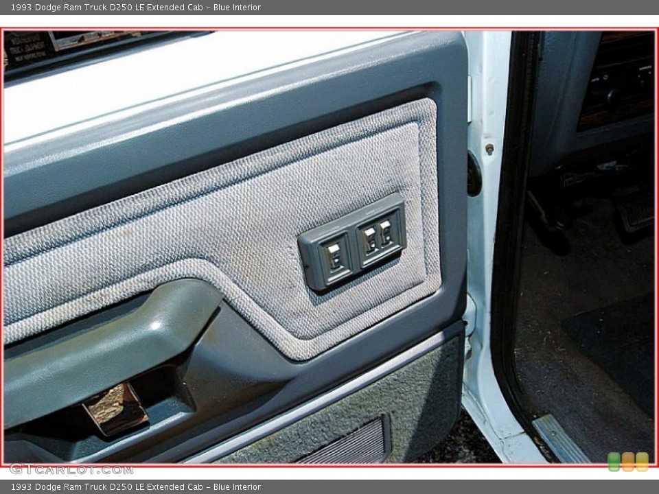 Blue Interior Controls for the 1993 Dodge Ram Truck D250 LE Extended Cab #53829726