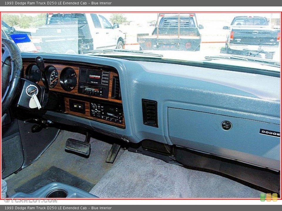Blue Interior Dashboard for the 1993 Dodge Ram Truck D250 LE Extended Cab #53829741