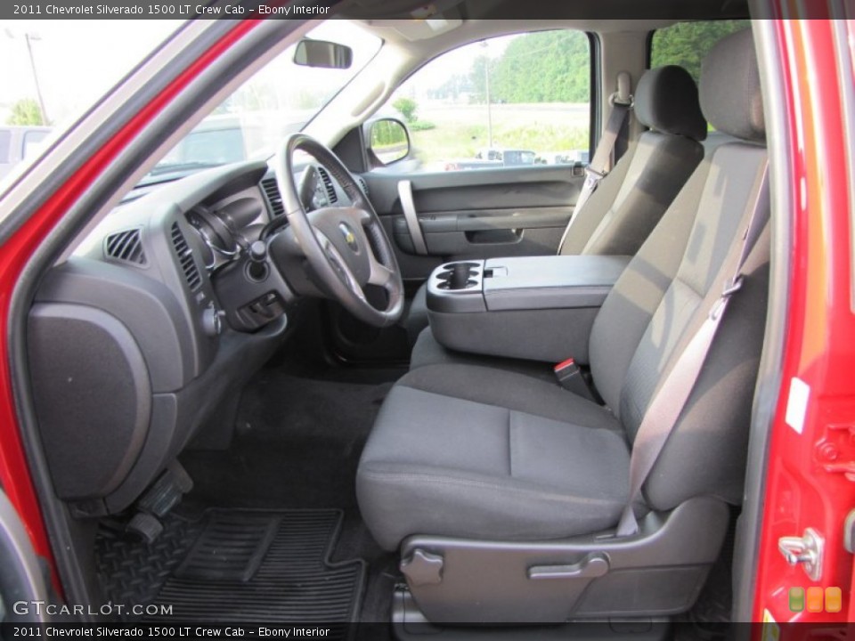 Ebony Interior Photo for the 2011 Chevrolet Silverado 1500 LT Crew Cab #53831163