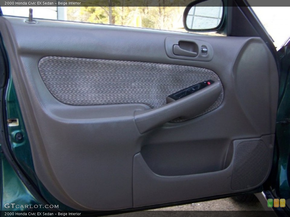 Beige Interior Door Panel for the 2000 Honda Civic EX Sedan #53832639