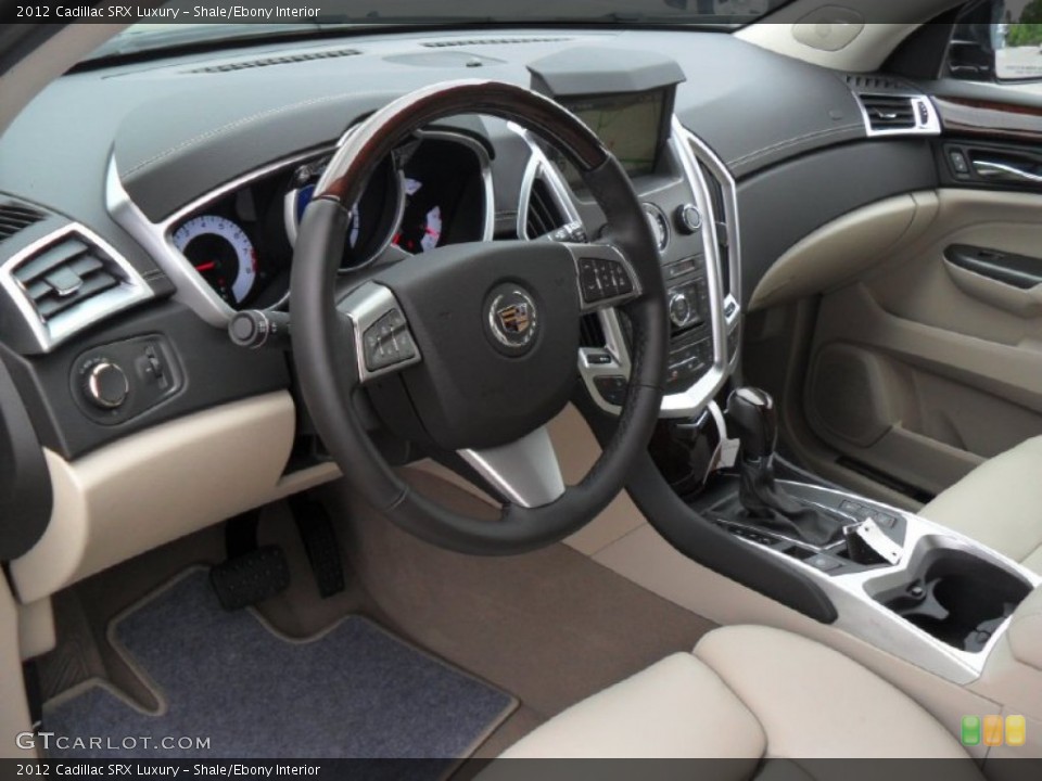 Shale/Ebony Interior Prime Interior for the 2012 Cadillac SRX Luxury #53833930