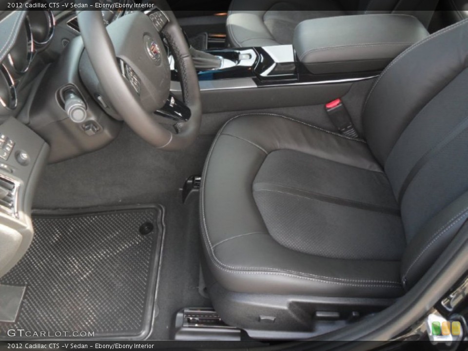 Ebony/Ebony Interior Photo for the 2012 Cadillac CTS -V Sedan #53834281