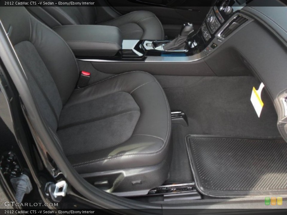 Ebony/Ebony Interior Photo for the 2012 Cadillac CTS -V Sedan #53834362