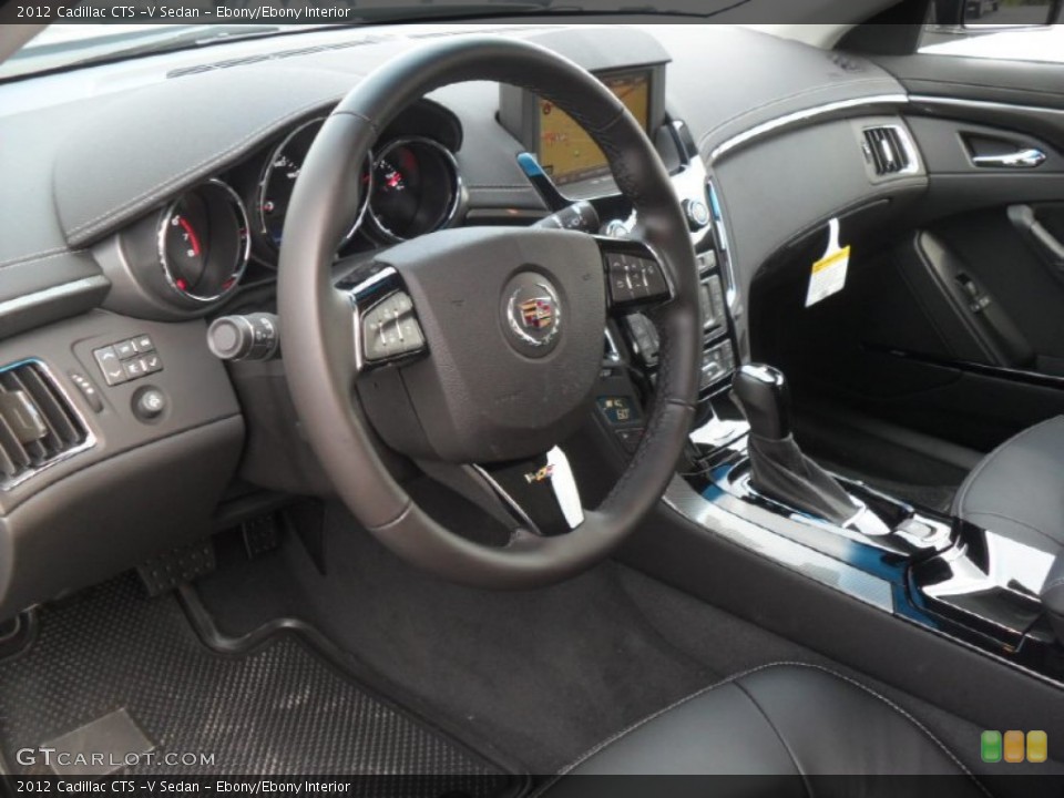 Ebony/Ebony Interior Prime Interior for the 2012 Cadillac CTS -V Sedan #53834398