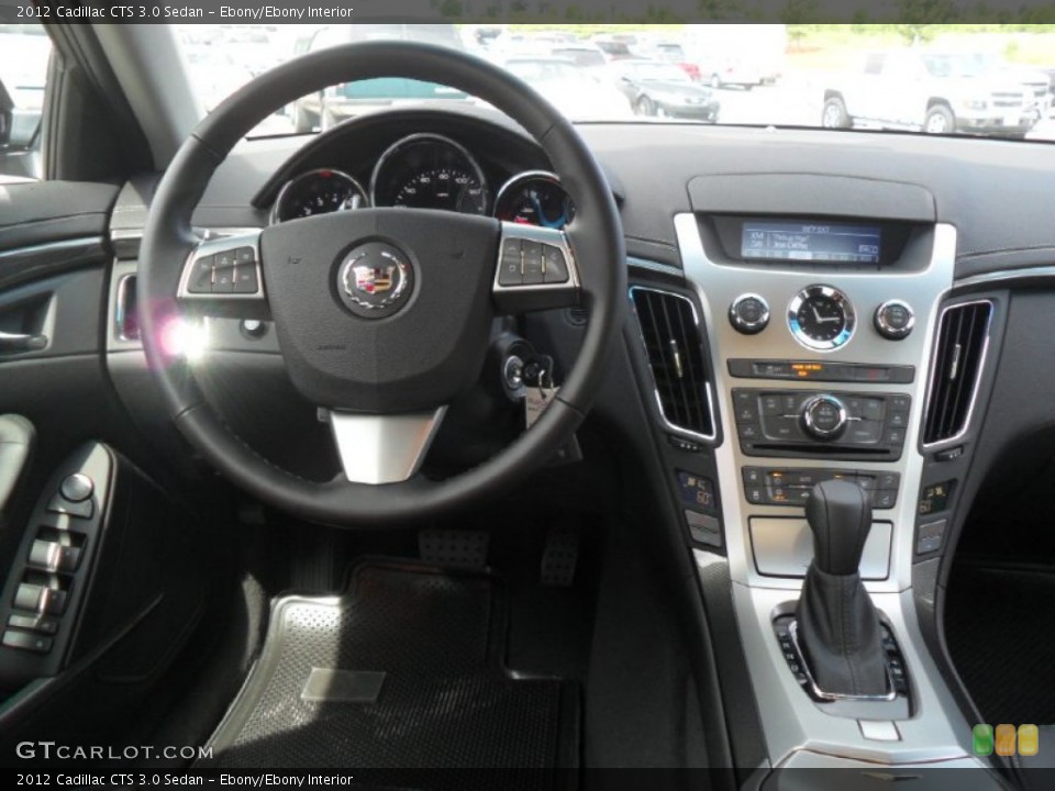 Ebony/Ebony Interior Dashboard for the 2012 Cadillac CTS 3.0 Sedan #53834500