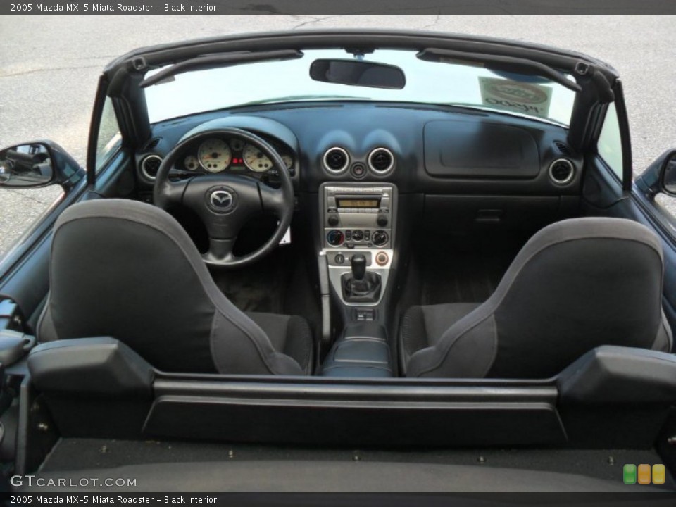 Black Interior Dashboard for the 2005 Mazda MX-5 Miata Roadster #53835778