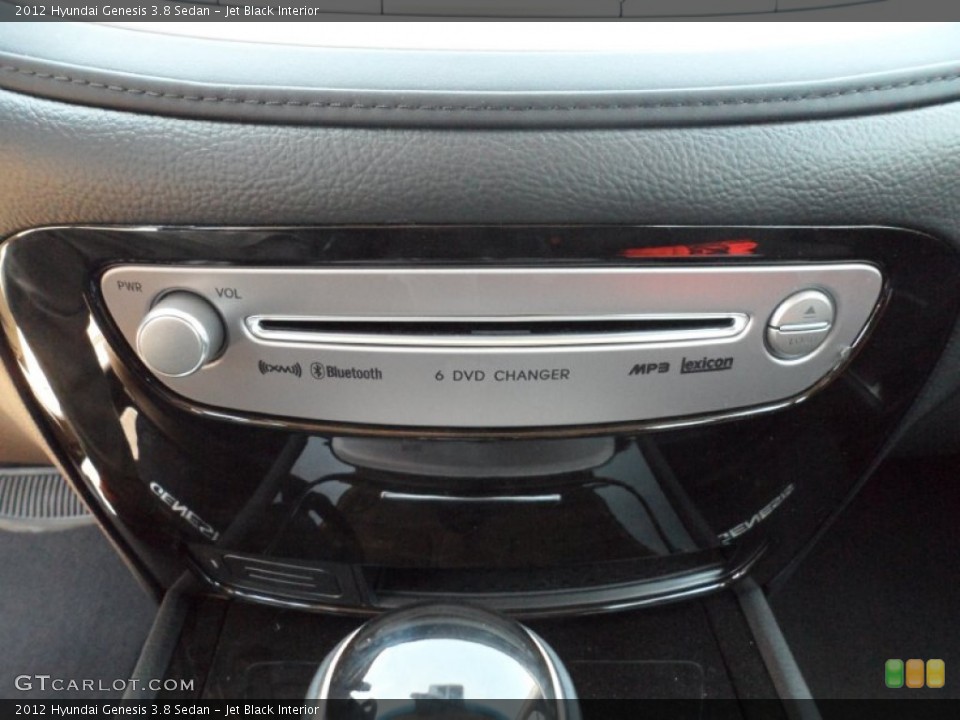 Jet Black Interior Audio System for the 2012 Hyundai Genesis 3.8 Sedan #53835940