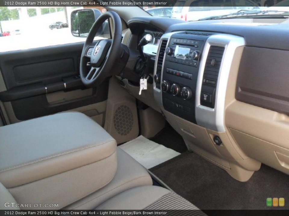 Light Pebble Beige/Bark Brown Interior Photo for the 2012 Dodge Ram 2500 HD Big Horn Crew Cab 4x4 #53836279