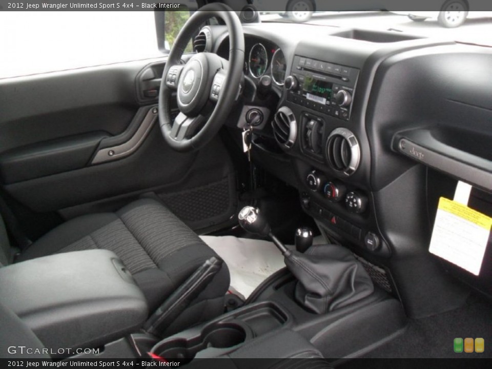 Black Interior Photo for the 2012 Jeep Wrangler Unlimited Sport S 4x4 #53836741