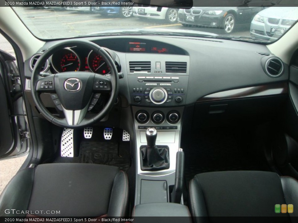 Black/Red Interior Dashboard for the 2010 Mazda MAZDA3 MAZDASPEED3 Sport 5 Door #53838127