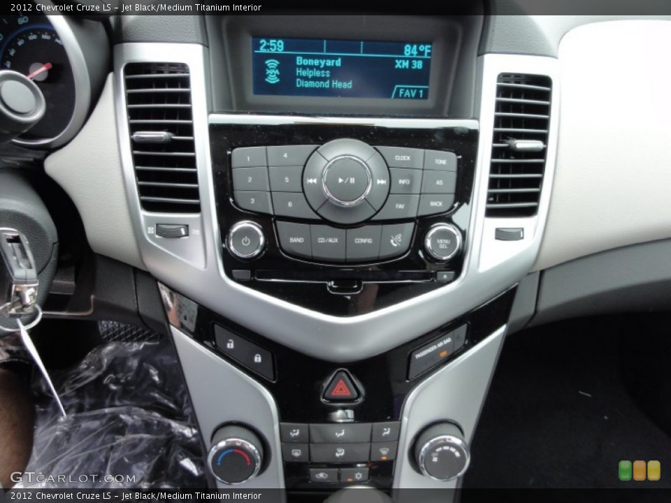 Jet Black/Medium Titanium Interior Controls for the 2012 Chevrolet Cruze LS #53838748