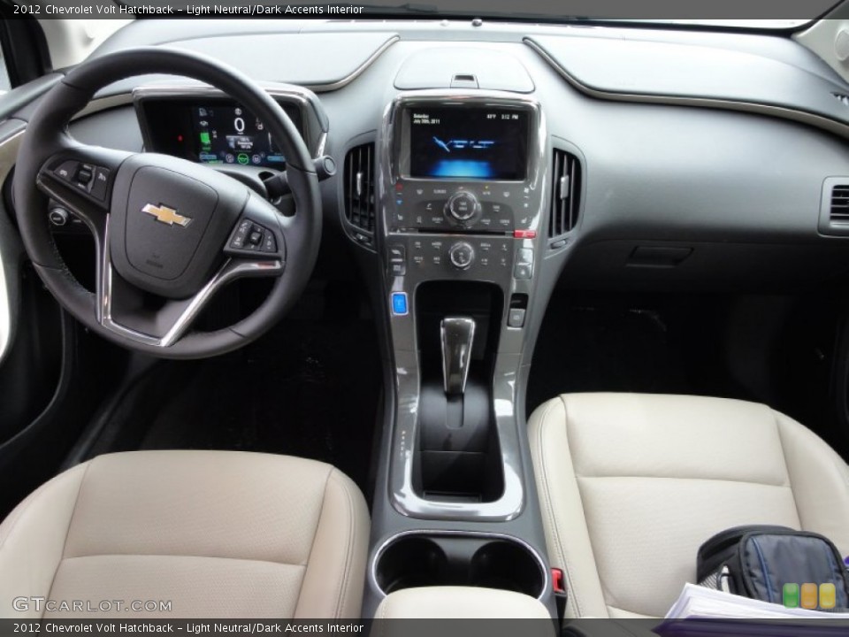 Light Neutral/Dark Accents Interior Dashboard for the 2012 Chevrolet Volt Hatchback #53838808