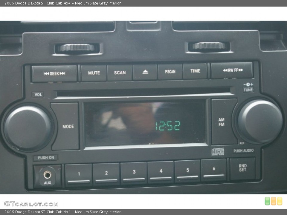 Medium Slate Gray Interior Audio System for the 2006 Dodge Dakota ST Club Cab 4x4 #53839456