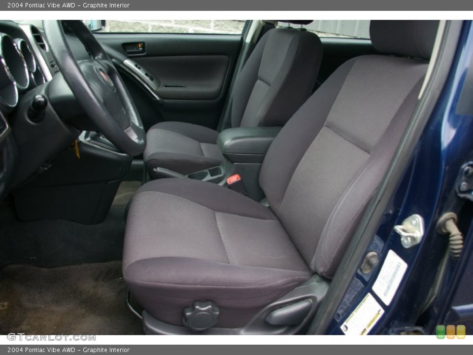 Graphite Interior Photo for the 2004 Pontiac Vibe AWD #53839595