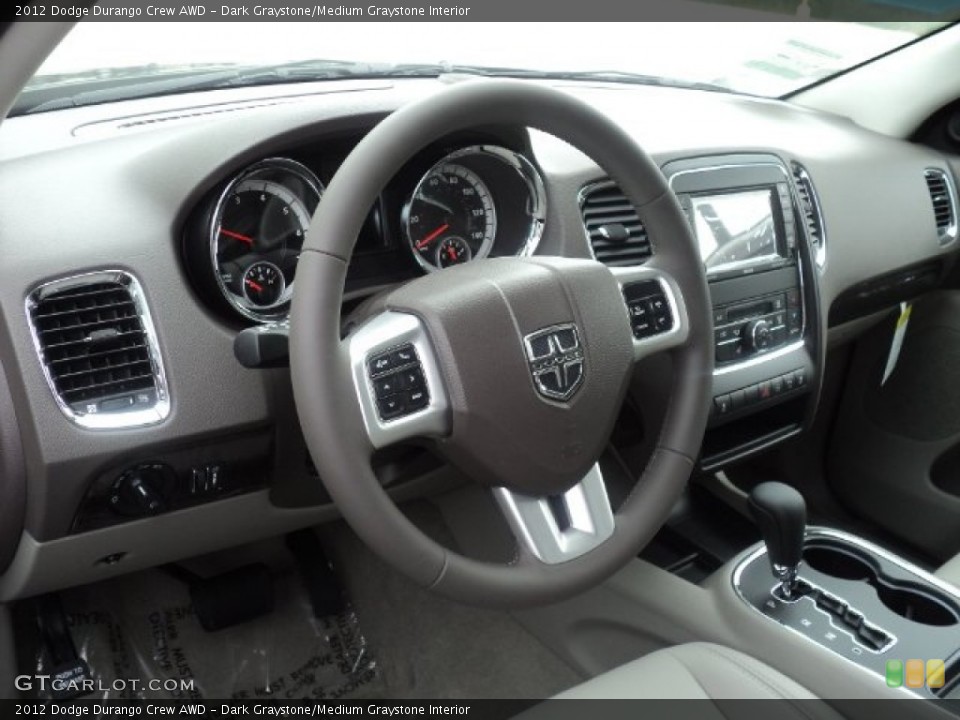 Dark Graystone/Medium Graystone Interior Dashboard for the 2012 Dodge Durango Crew AWD #53839734