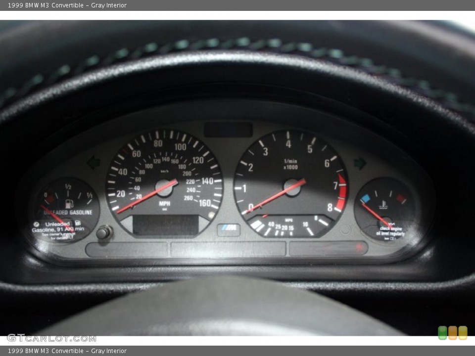 Gray Interior Gauges for the 1999 BMW M3 Convertible #53840364