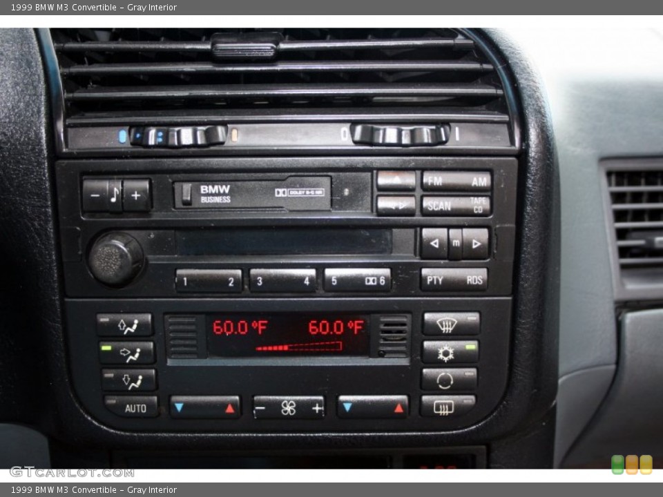 Gray Interior Controls for the 1999 BMW M3 Convertible #53840400