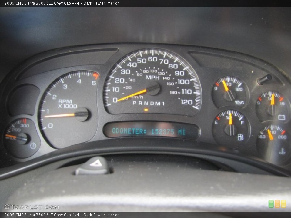 Dark Pewter Interior Gauges for the 2006 GMC Sierra 3500 SLE Crew Cab 4x4 #53841339