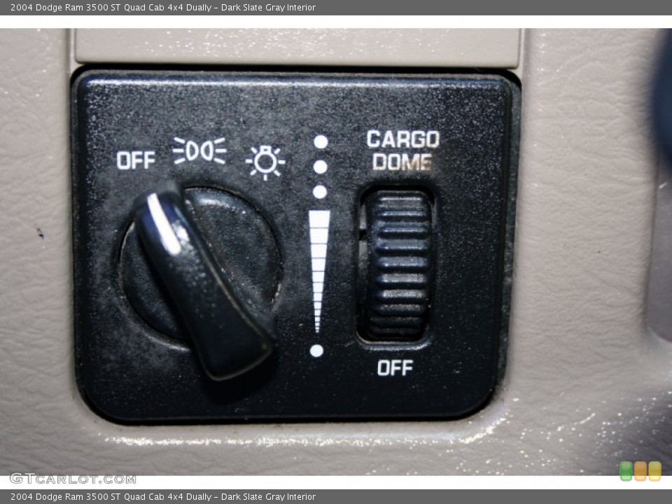 Dark Slate Gray Interior Controls for the 2004 Dodge Ram 3500 ST Quad Cab 4x4 Dually #53841375