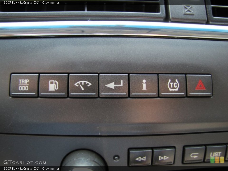 Gray Interior Controls for the 2005 Buick LaCrosse CXS #53841552
