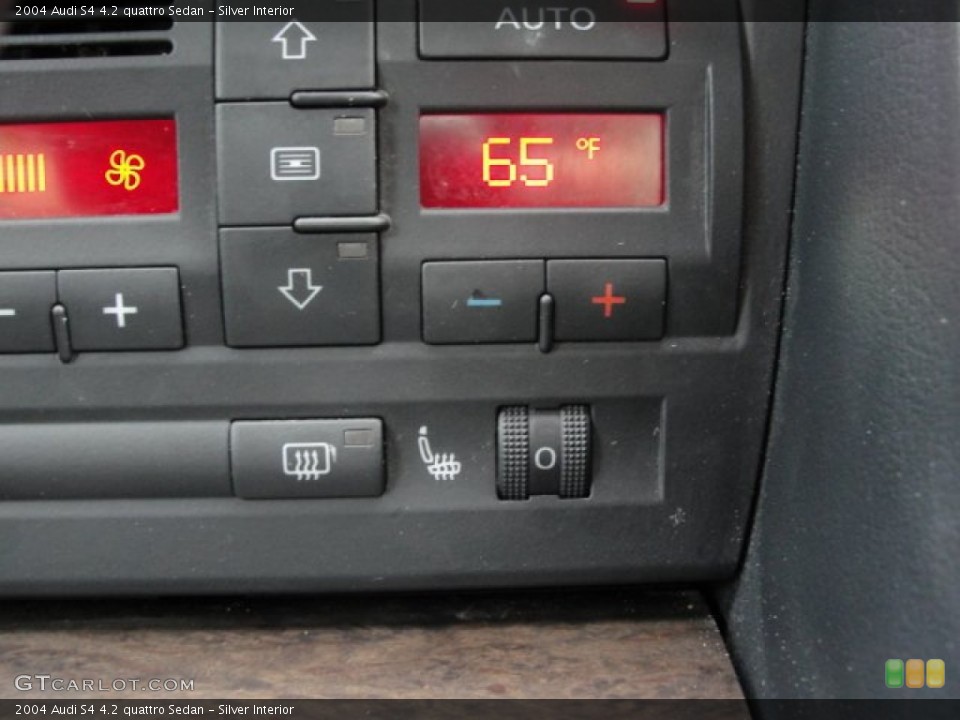 Silver Interior Controls for the 2004 Audi S4 4.2 quattro Sedan #53841969