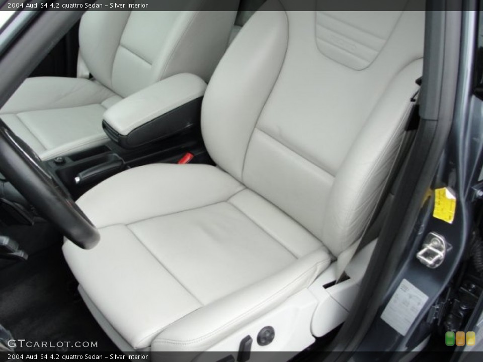 Silver Interior Photo for the 2004 Audi S4 4.2 quattro Sedan #53841987