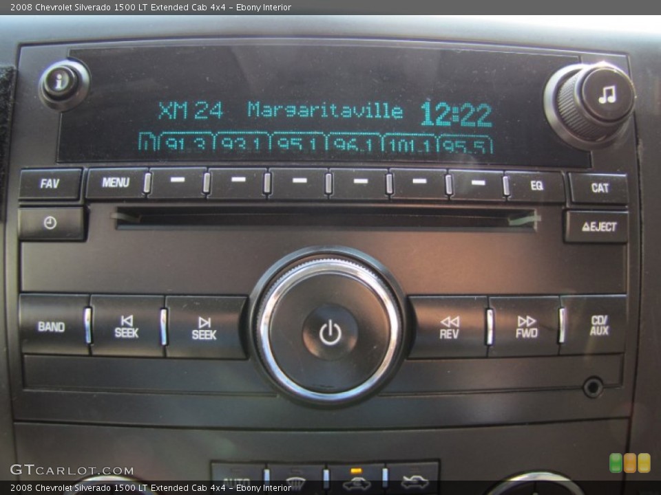 Ebony Interior Audio System for the 2008 Chevrolet Silverado 1500 LT Extended Cab 4x4 #53841993