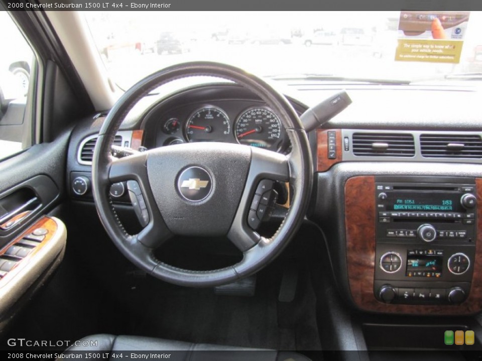 Ebony Interior Dashboard for the 2008 Chevrolet Suburban 1500 LT 4x4 #53842122