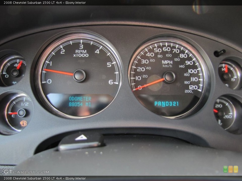 Ebony Interior Gauges for the 2008 Chevrolet Suburban 1500 LT 4x4 #53842128