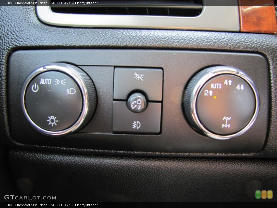 Ebony Interior Controls for the 2008 Chevrolet Suburban 1500 LT 4x4 #53842152