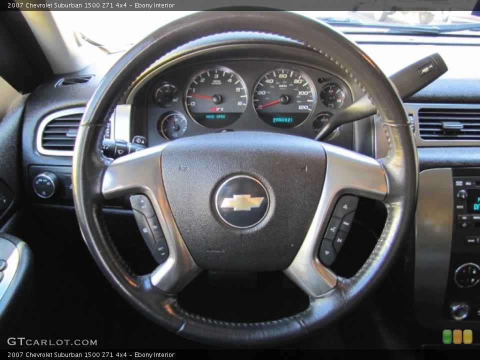 Ebony Interior Steering Wheel for the 2007 Chevrolet Suburban 1500 Z71 4x4 #53842371