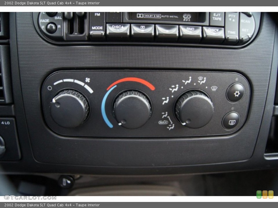 Taupe Interior Controls for the 2002 Dodge Dakota SLT Quad Cab 4x4 #53844405